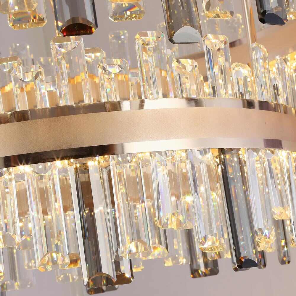 luxury LED crystal pendent lamp details 1